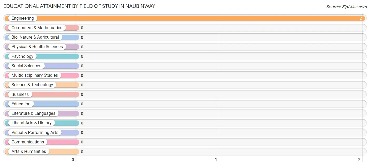 Educational Attainment by Field of Study in Naubinway