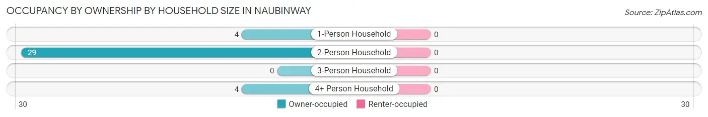 Occupancy by Ownership by Household Size in Naubinway