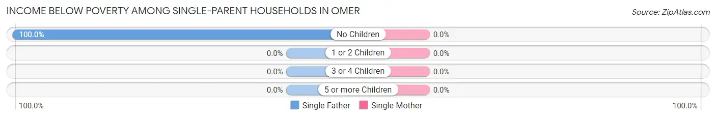 Income Below Poverty Among Single-Parent Households in Omer