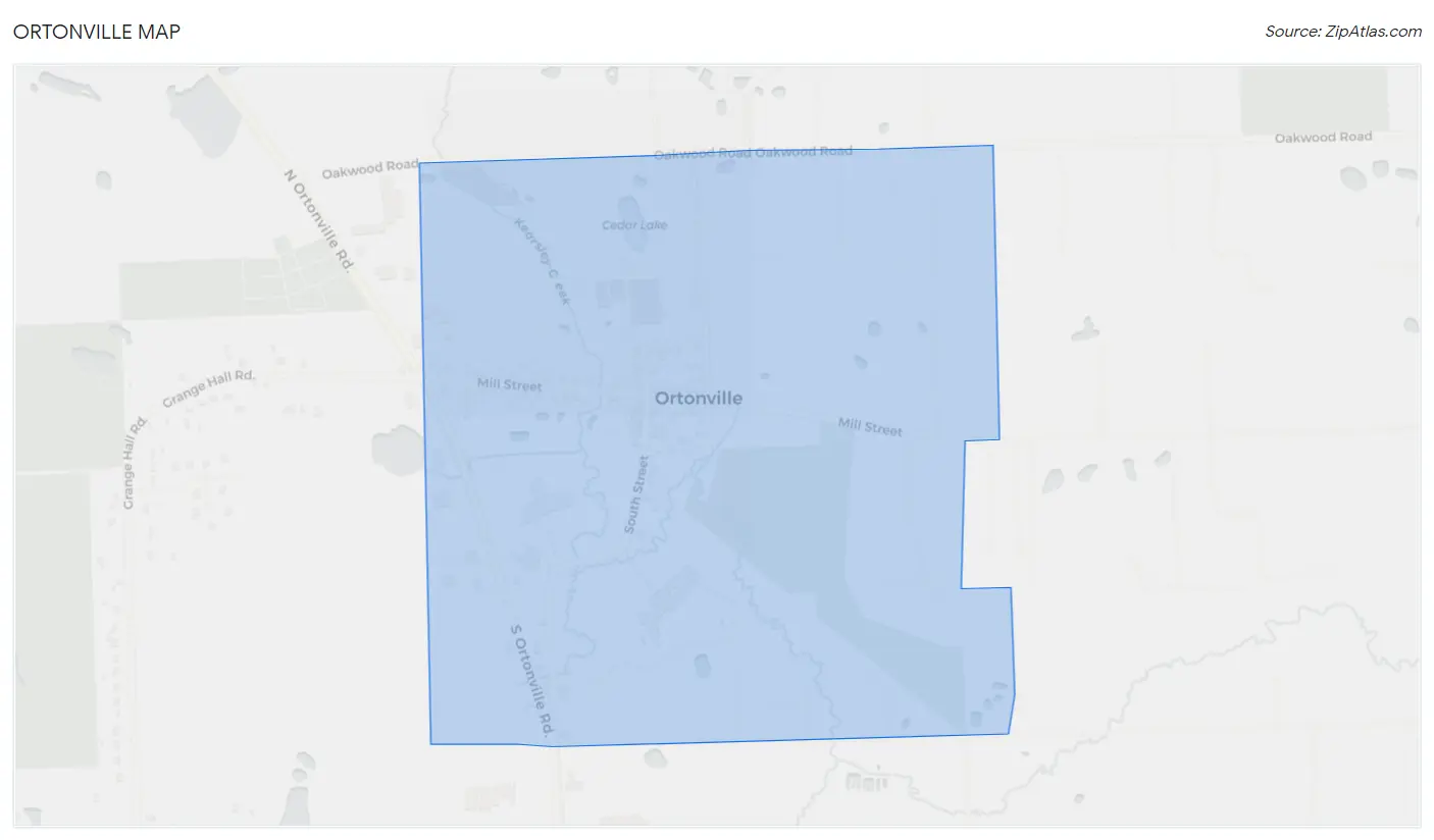 Ortonville Map