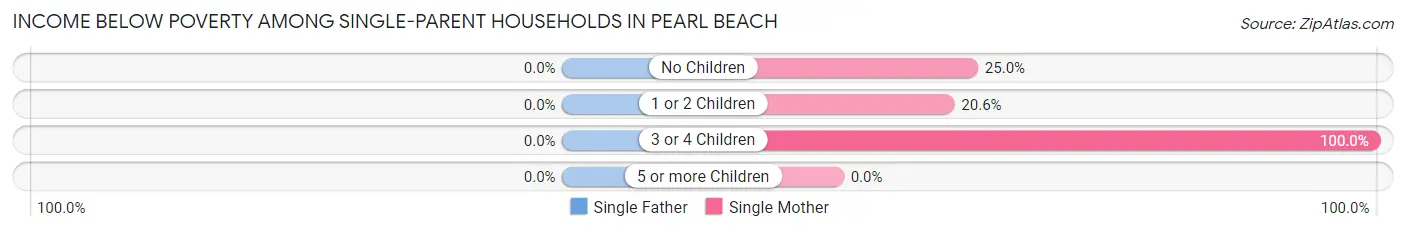 Income Below Poverty Among Single-Parent Households in Pearl Beach