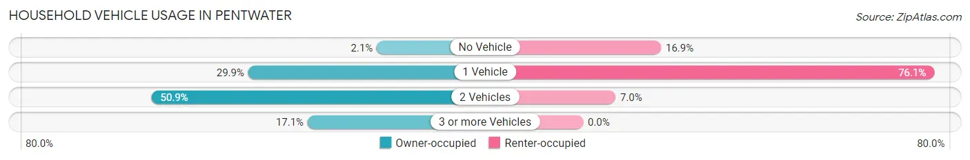 Household Vehicle Usage in Pentwater