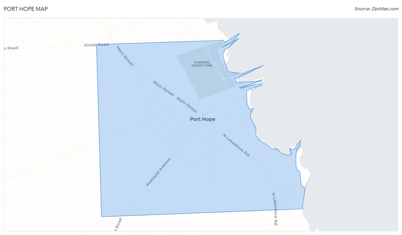 Port Hope Map
