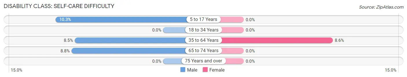 Disability in Republic: <span>Self-Care Difficulty</span>