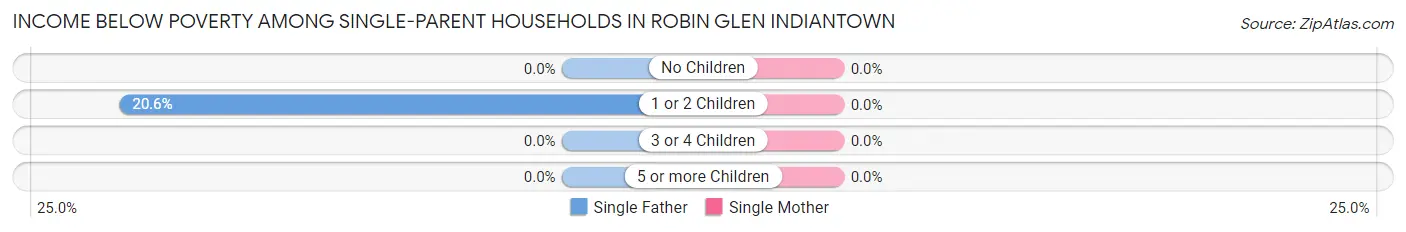 Income Below Poverty Among Single-Parent Households in Robin Glen Indiantown
