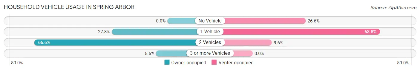 Household Vehicle Usage in Spring Arbor