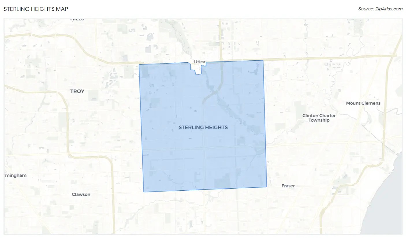 Sterling Heights Map