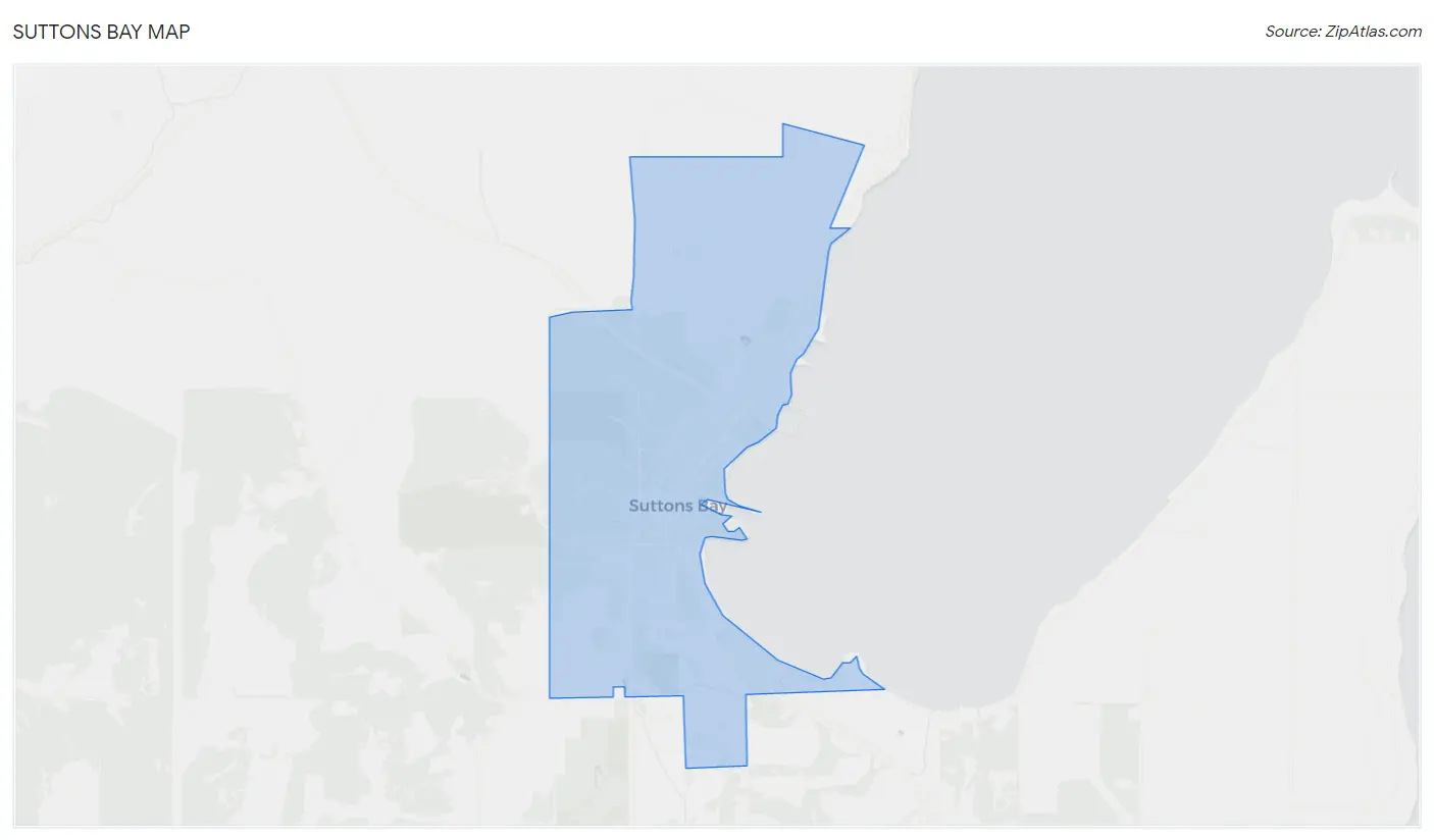 Suttons Bay Map