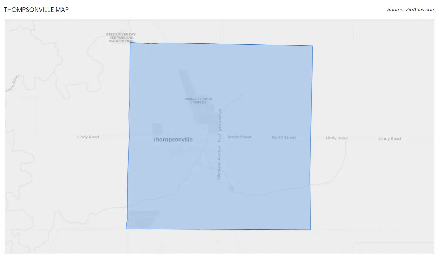 Thompsonville Map