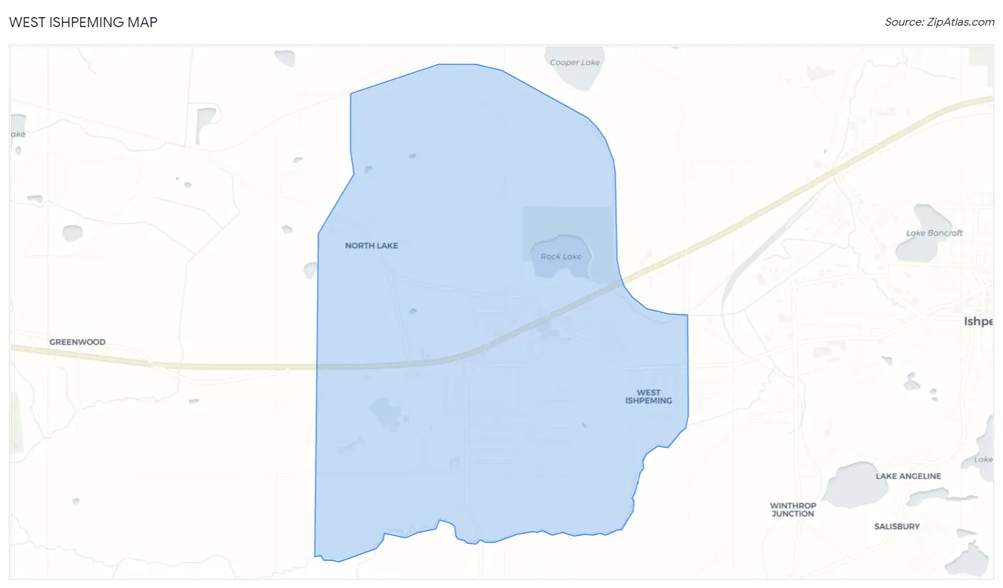 West Ishpeming Map