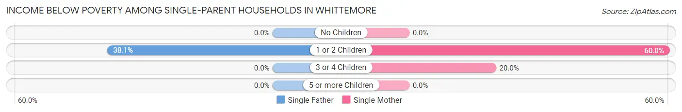Income Below Poverty Among Single-Parent Households in Whittemore