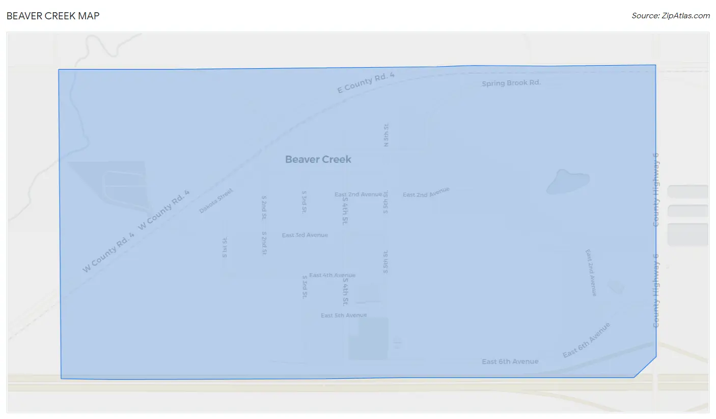 Beaver Creek Map