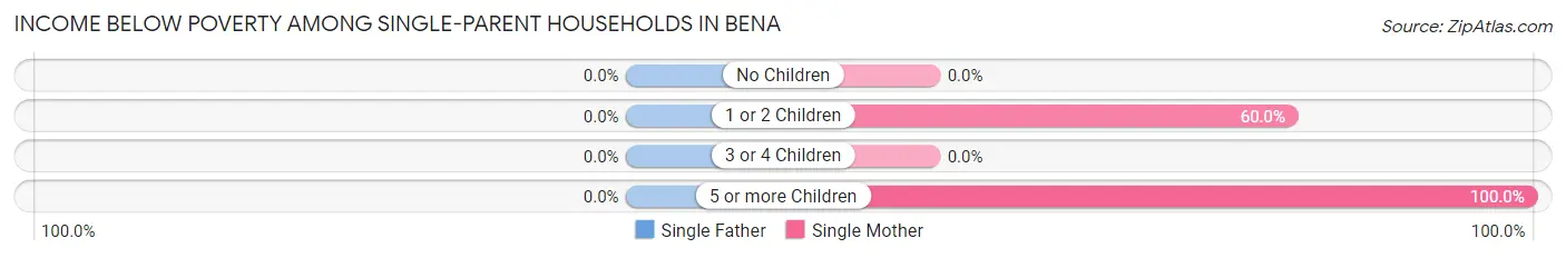 Income Below Poverty Among Single-Parent Households in Bena