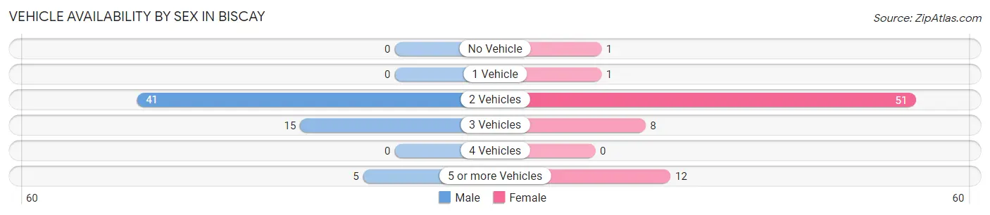 Vehicle Availability by Sex in Biscay
