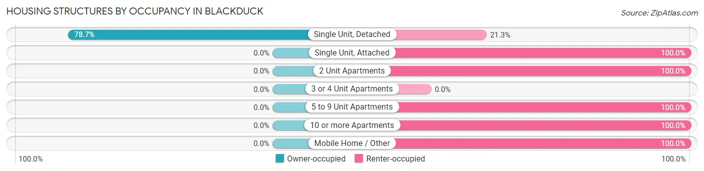 Housing Structures by Occupancy in Blackduck