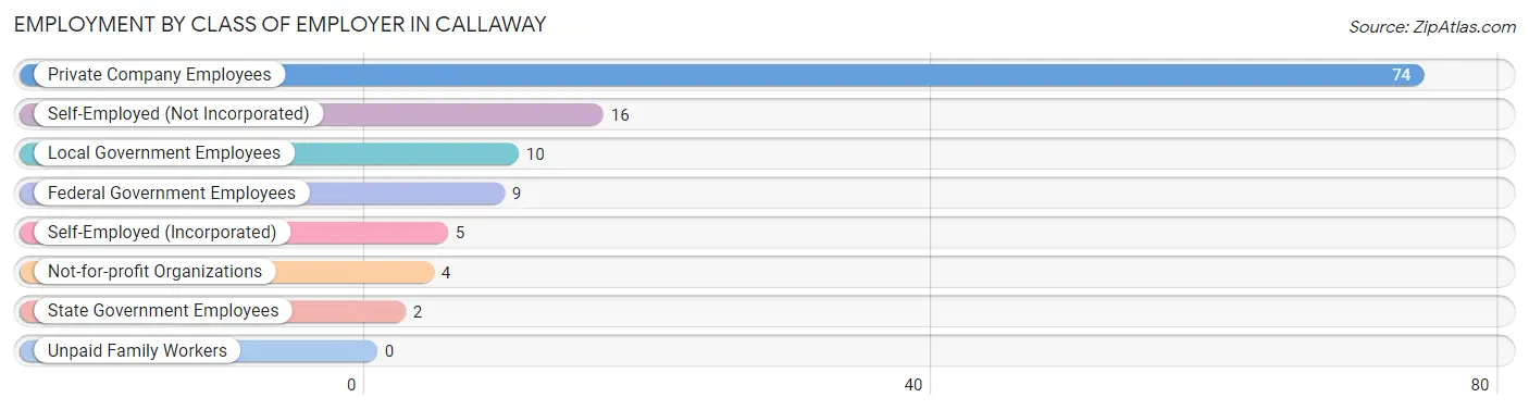 Employment by Class of Employer in Callaway