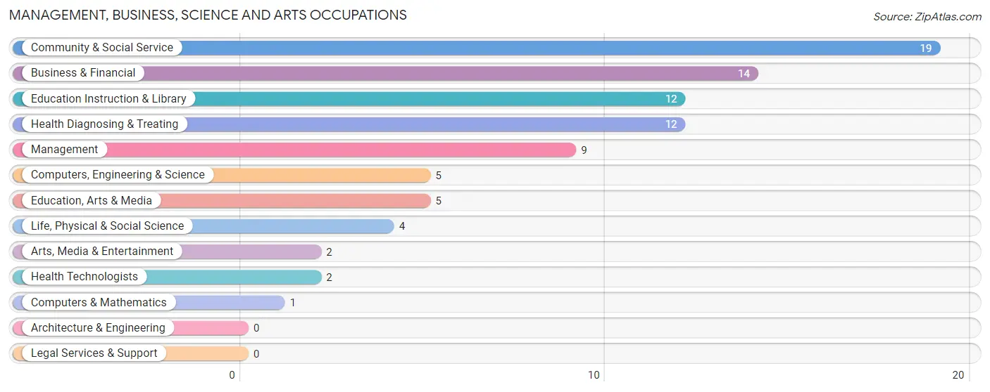 Management, Business, Science and Arts Occupations in Carlos