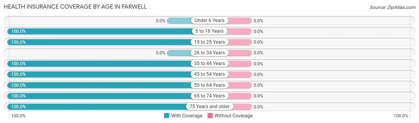 Health Insurance Coverage by Age in Farwell