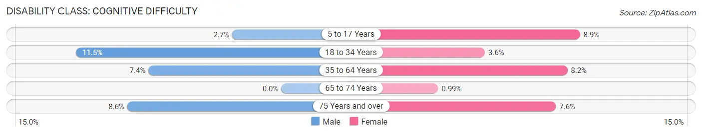 Disability in Hibbing: <span>Cognitive Difficulty</span>