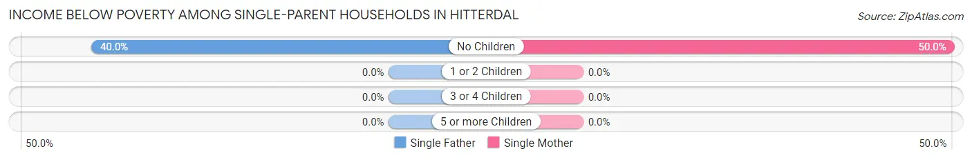 Income Below Poverty Among Single-Parent Households in Hitterdal