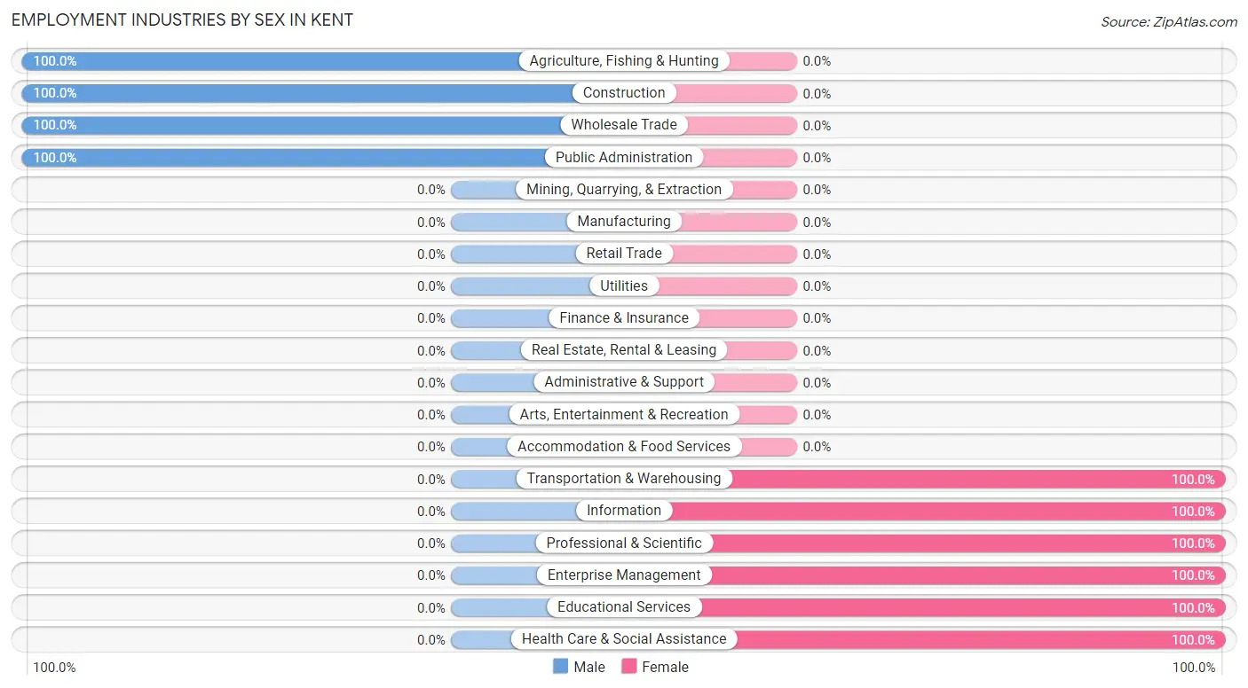 Employment Industries by Sex in Kent