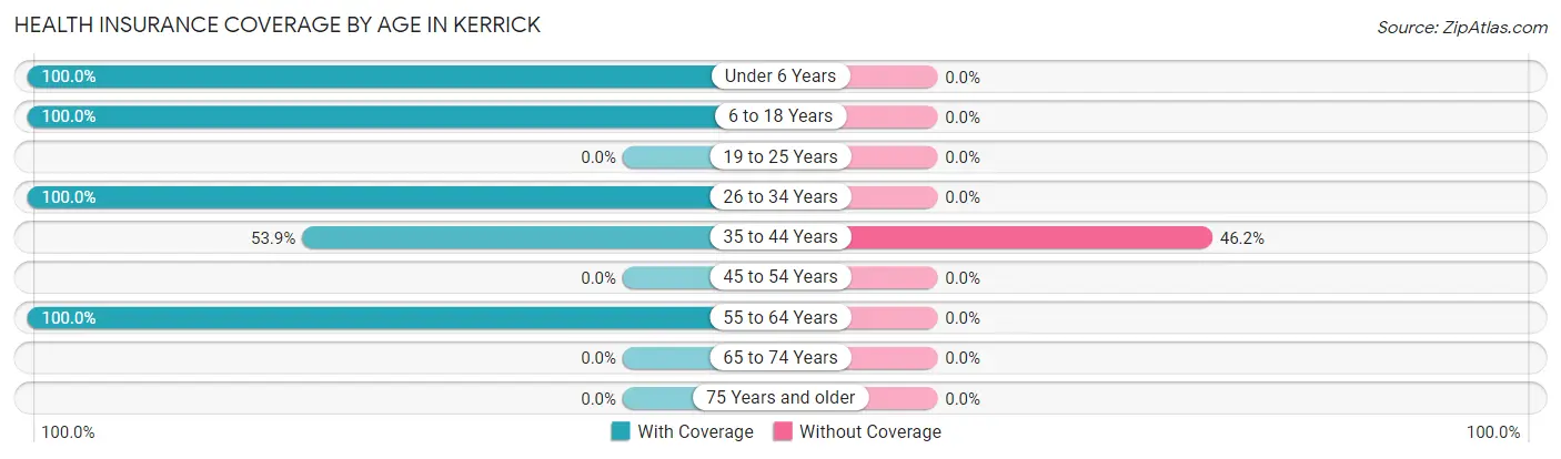 Health Insurance Coverage by Age in Kerrick