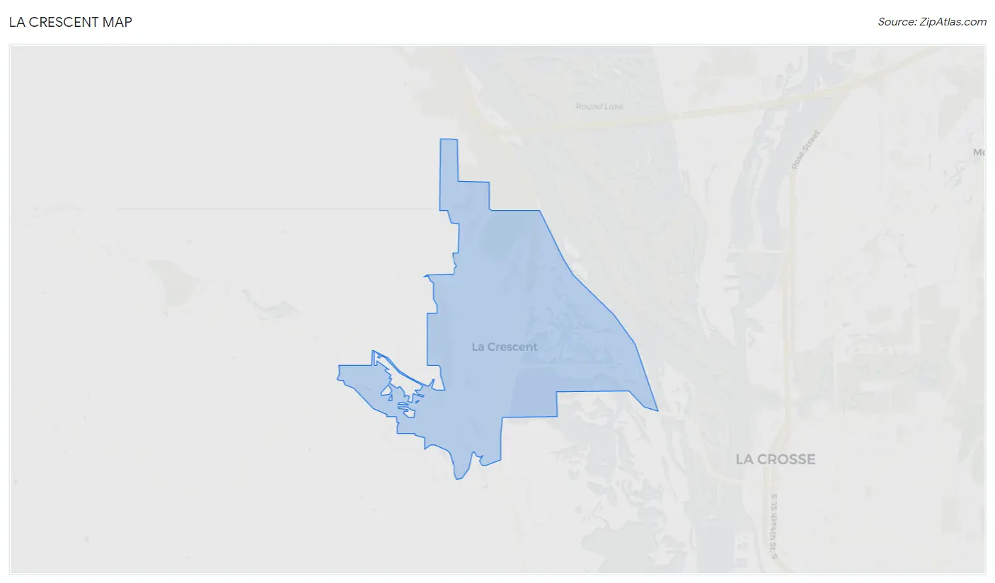 La Crescent Map