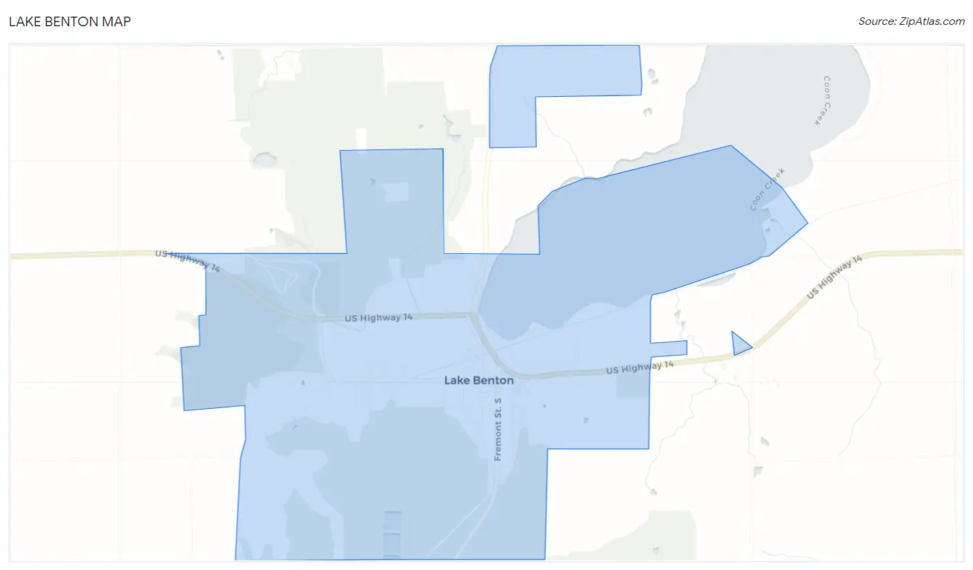 Lake Benton Map
