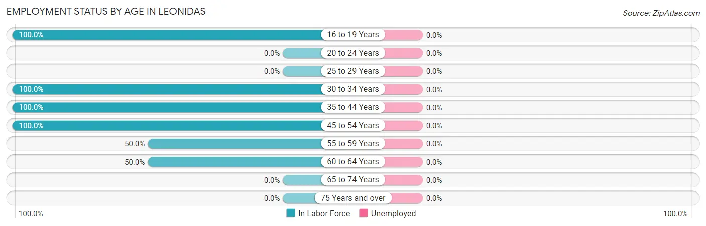 Employment Status by Age in Leonidas