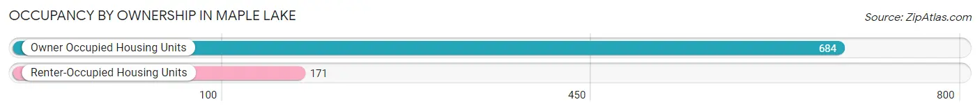 Occupancy by Ownership in Maple Lake