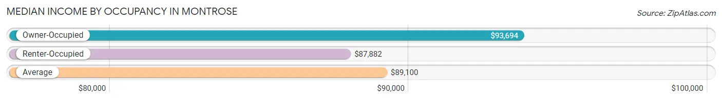 Median Income by Occupancy in Montrose