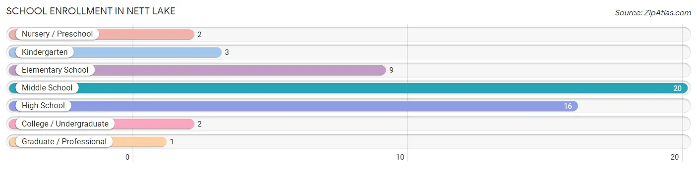 School Enrollment in Nett Lake