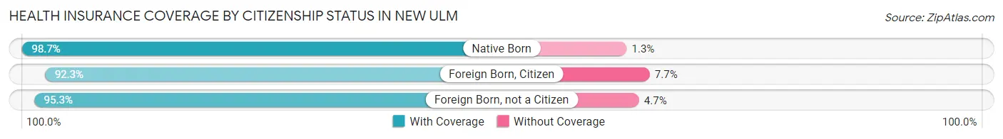 Health Insurance Coverage by Citizenship Status in New Ulm