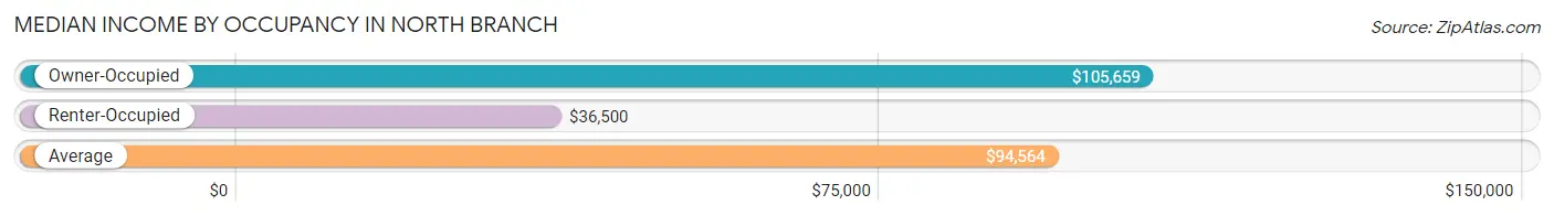 Median Income by Occupancy in North Branch