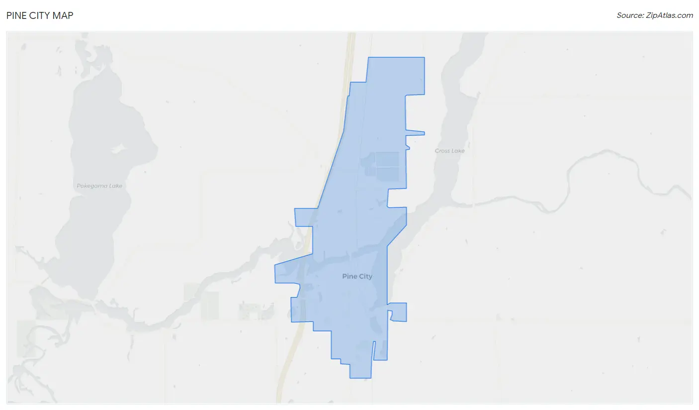 Pine City Map