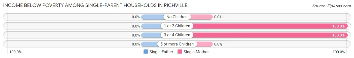 Income Below Poverty Among Single-Parent Households in Richville