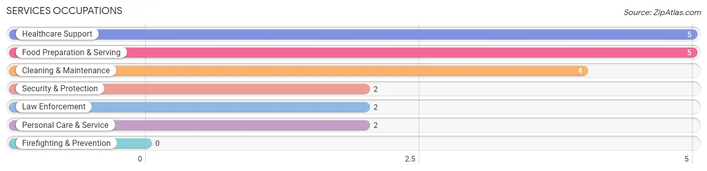 Services Occupations in Rollingstone