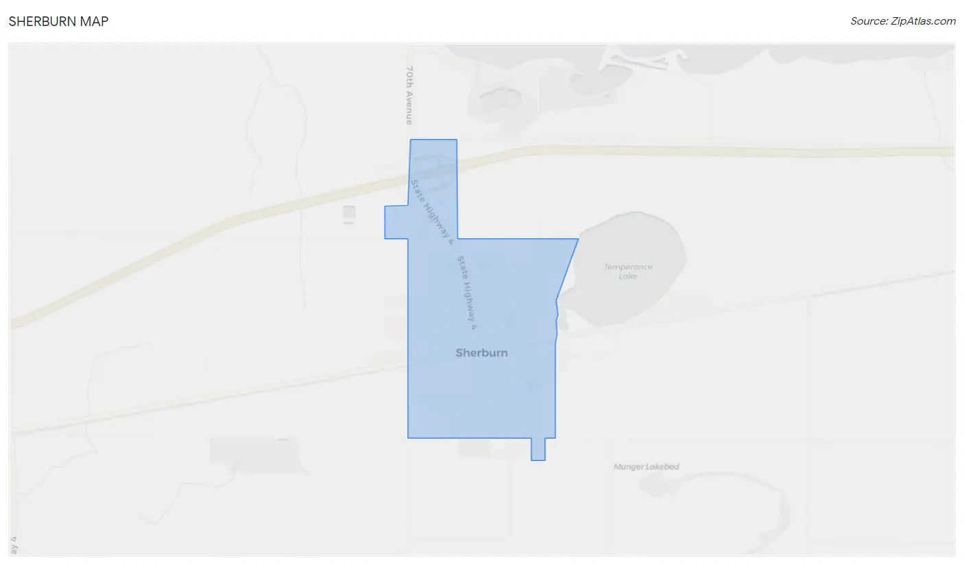 Sherburn Map