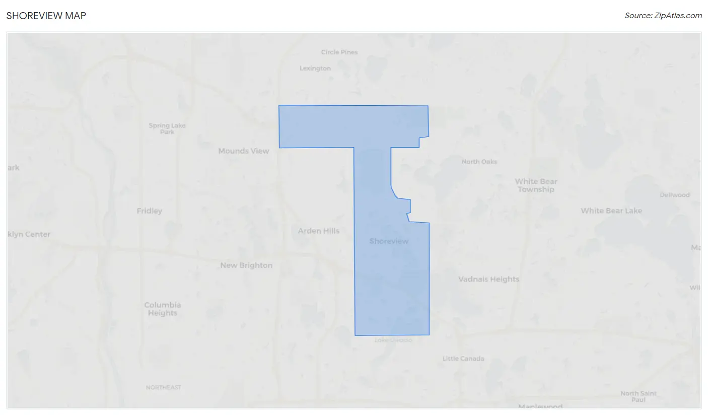 Shoreview Map