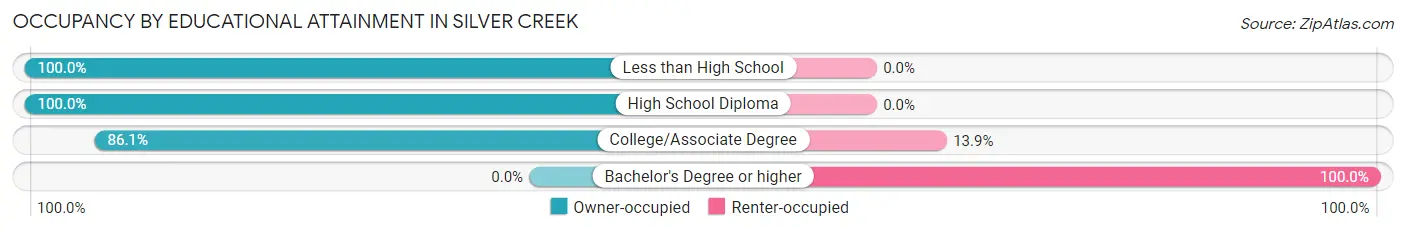 Occupancy by Educational Attainment in Silver Creek