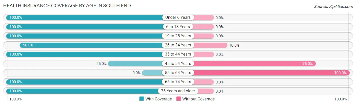 Health Insurance Coverage by Age in South End