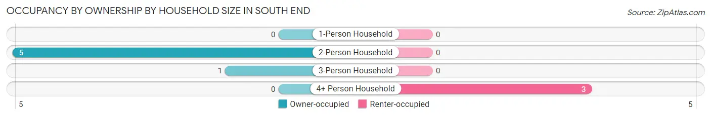 Occupancy by Ownership by Household Size in South End