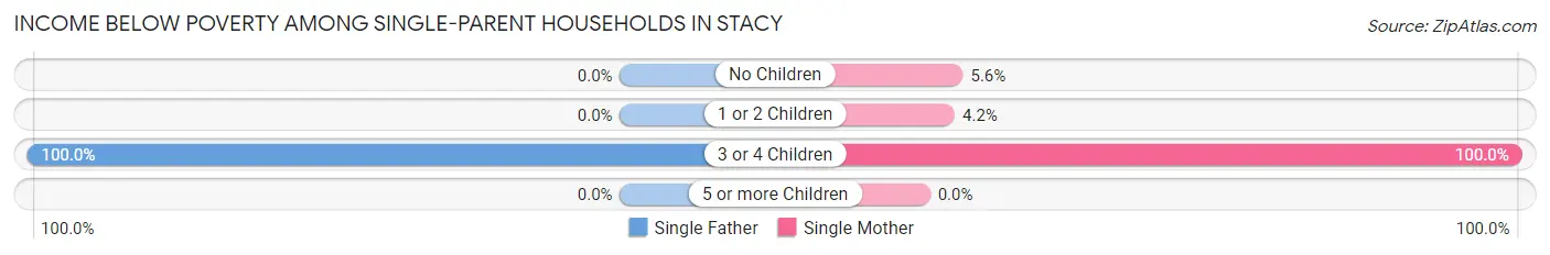 Income Below Poverty Among Single-Parent Households in Stacy