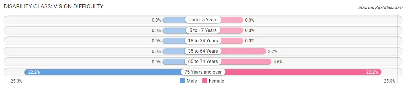 Disability in Swanville: <span>Vision Difficulty</span>