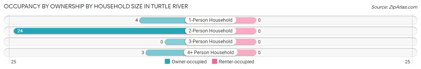 Occupancy by Ownership by Household Size in Turtle River