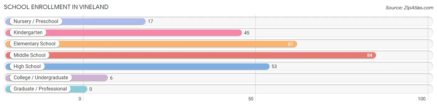 School Enrollment in Vineland