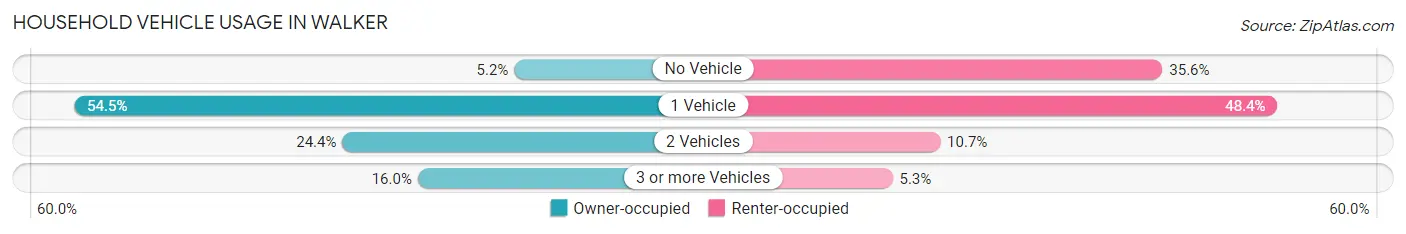 Household Vehicle Usage in Walker