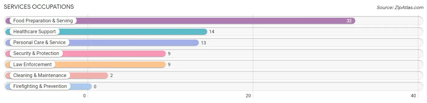 Services Occupations in Welcome