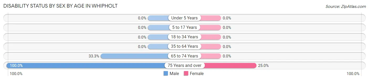 Disability Status by Sex by Age in Whipholt