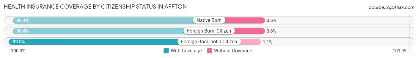 Health Insurance Coverage by Citizenship Status in Affton